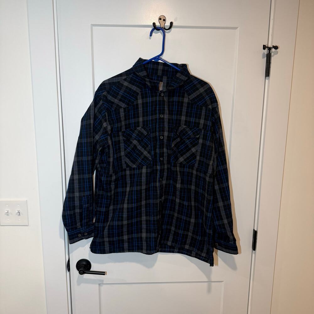 Vertx Heavyweight Flannel Chamois Casual Button Down Shirt. Outdoor, Preppy Work
